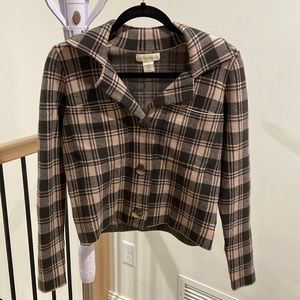 Cynthia Rowley Cropped Button-Up Sweater